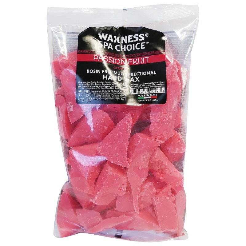 Waxness Spa Choice Rosin Free Multidirectional Hard Wax Passion Fruit Bulk 26.6 lb / 12 kg