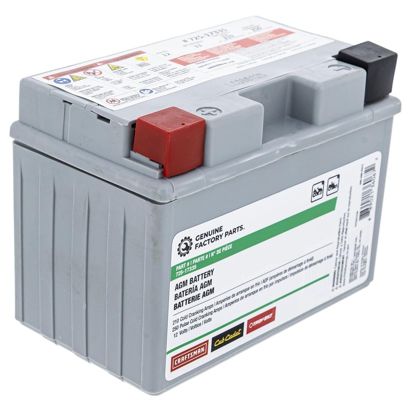 CUB CADET 490-280-F017 Battery 210cca 11AHR Ultima ZT1 ZT2 ZTS1 ZTS2 ZTX4 ZTX5 ZTX6 725P17335