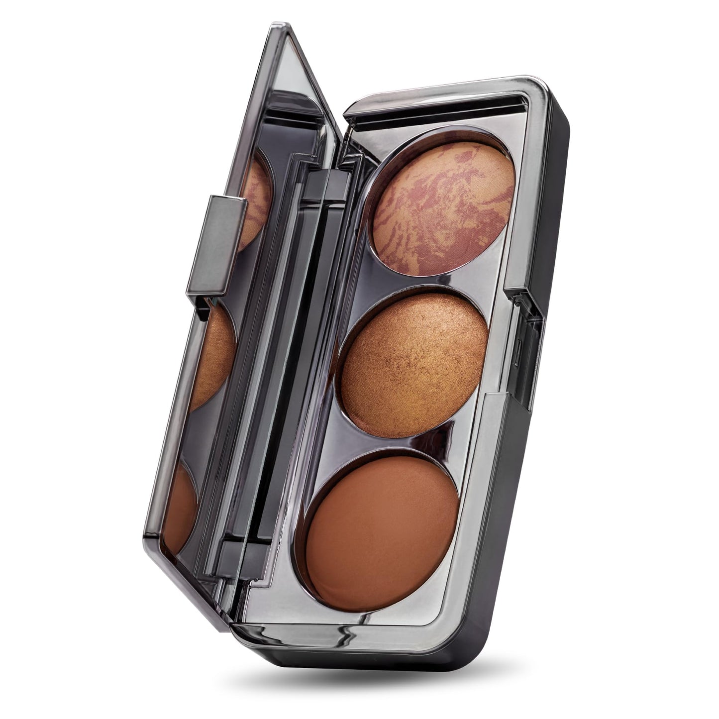 W7 Glow Theory Palette (Solar) - Face Makeup Palette with Matte Bronzer, Gold Shimmer Highlighter & Marbled Bronze Blush - Warm Bronze & Golden Tones