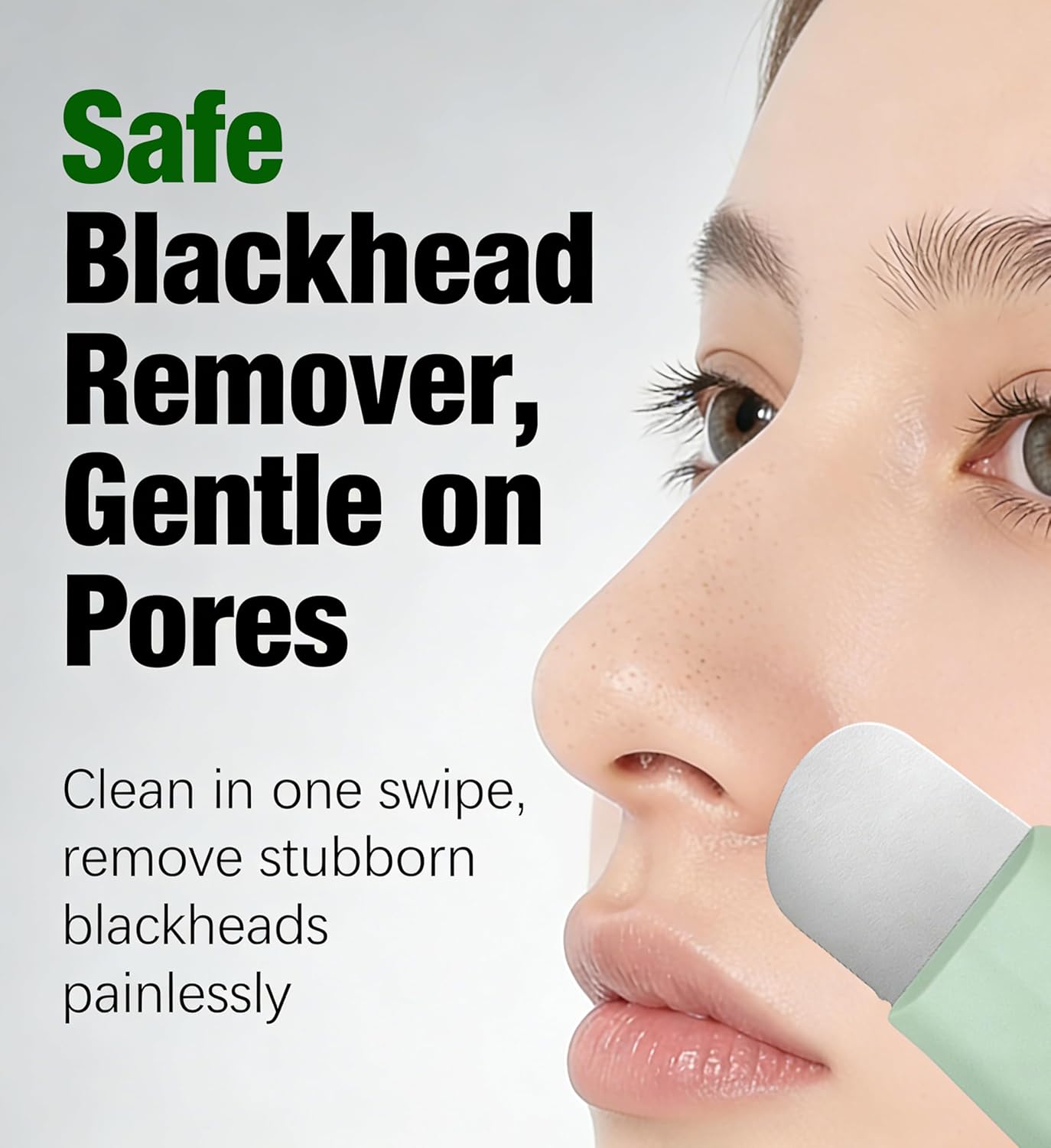 Blackhead Remover Tools - Stainless Steel Face Spatula for Deep Skin Cleansing | Green Color