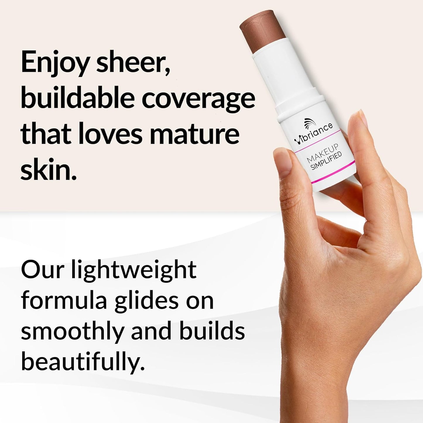 Vibriance Complexion Sticks - Foundation for Mature Skin | Sheer Buildable Coverage Makeup - Deep/Dark