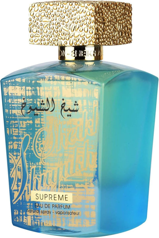 Lattafa Sheikh Al Shuyukh Supreme Eau de Parfum Spray - Spicy, Sweet, Woody Amber Fragrance for Unisex | 3.4 oz / 100 ml