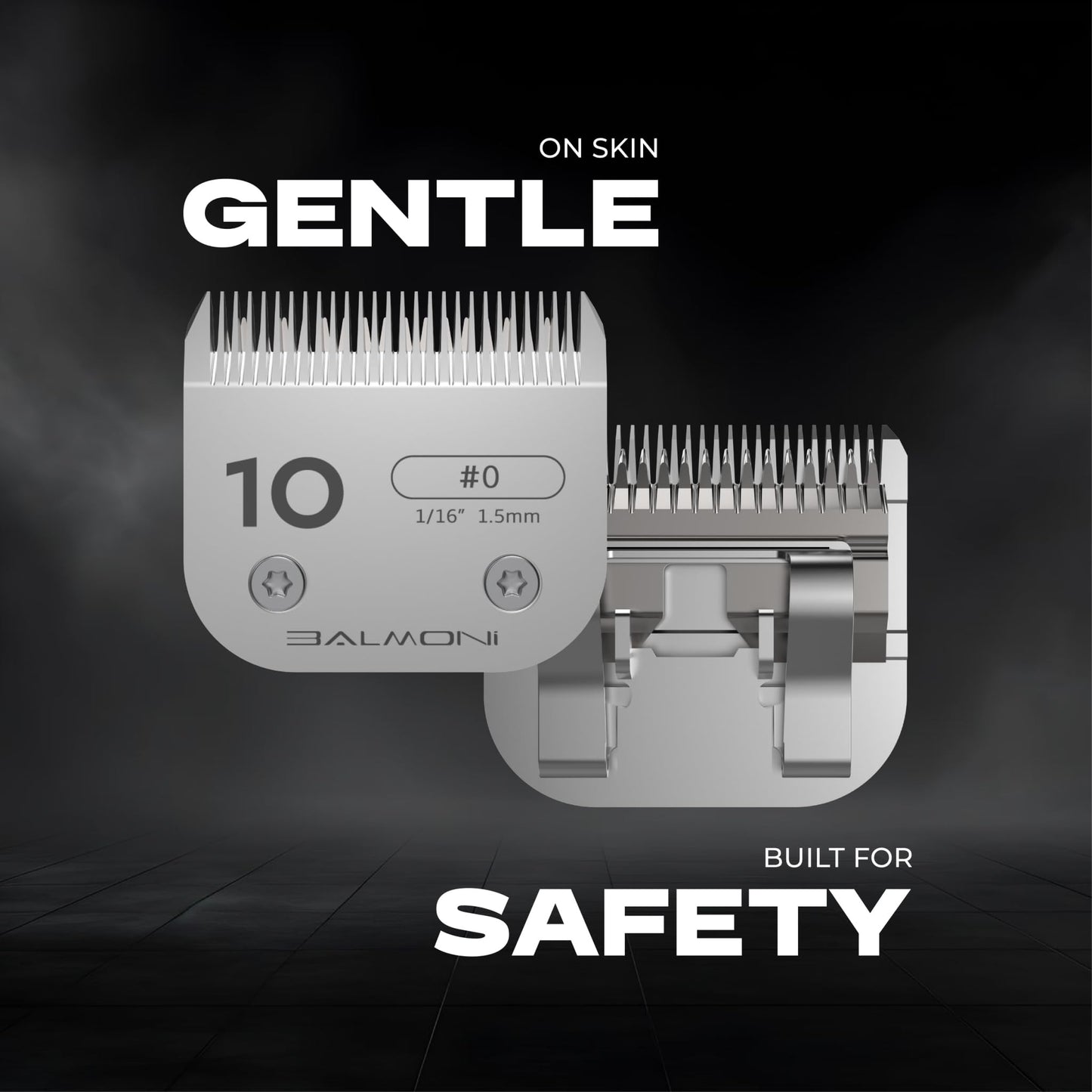 BALMONI Professional A5 Blades – Powder Metallurgy + Titanium-Ceramic, Low-Heat High-Precision – Fits Wahl, Andis, Oster, Heiniger A5 Clippers, Parent (#3F 13mm-1/2)
