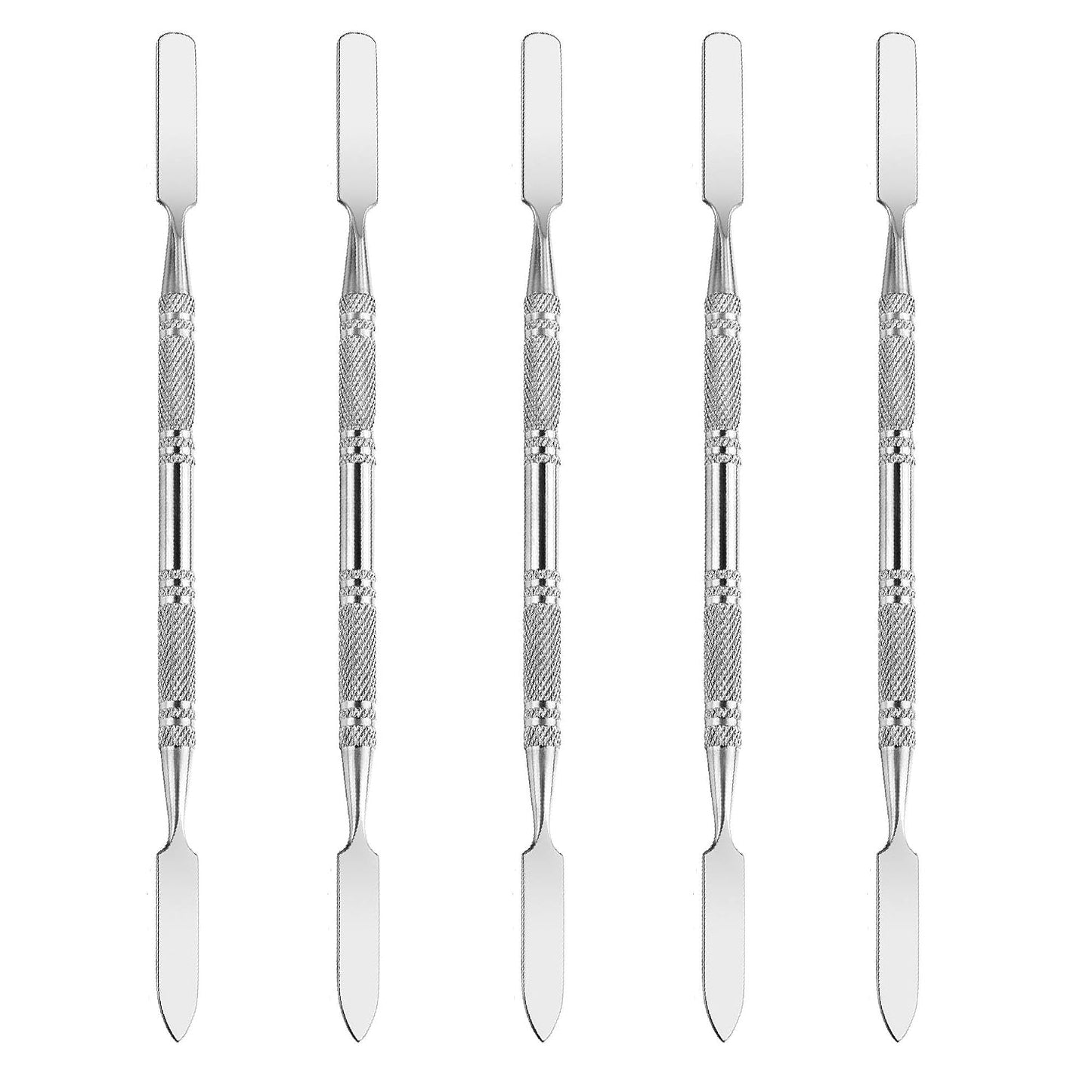 Makeup Spatula Tool Set - 5 Professional Stainless Steel Mixing Spatulas for Cosmetics | Durable & Easy to Clean