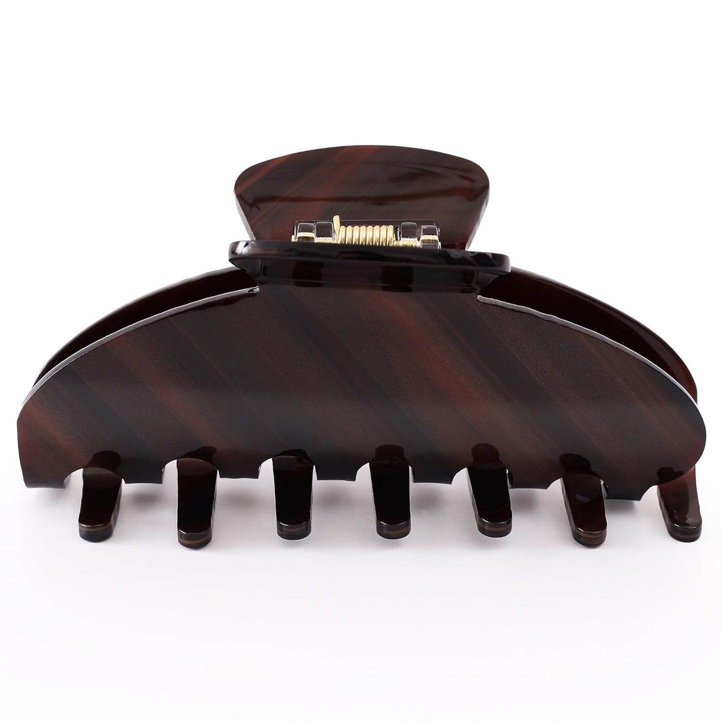 Hair Claw Clips for Thick Hair - Tortoise Shell Large Green Celluloid Butterfly Clips | Strong Hold for Women