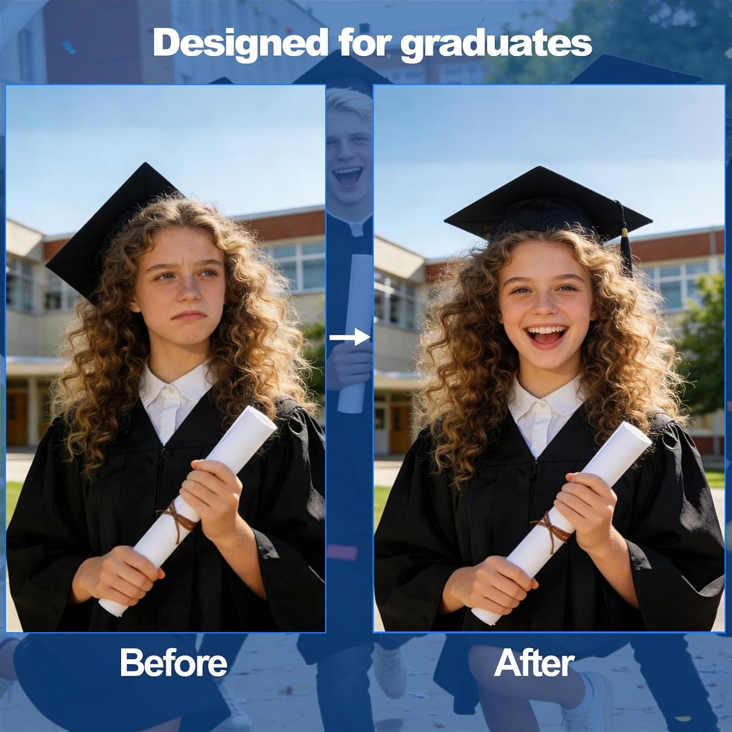 Graduation Cap Headband - Secure Hairstyle, Anti-Fall Design for Graduates | Perfect for Students