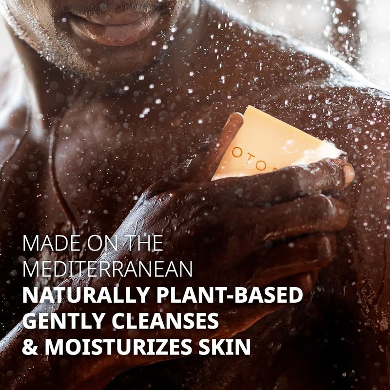 Otoepia Shaving Bar and Body Soap in Musk Scent for Men - 8 Bars, All Purpose Natural Olive Oil - Moisturizing, Nourishing & Gentle on Sensitive Skin Men’s Collection