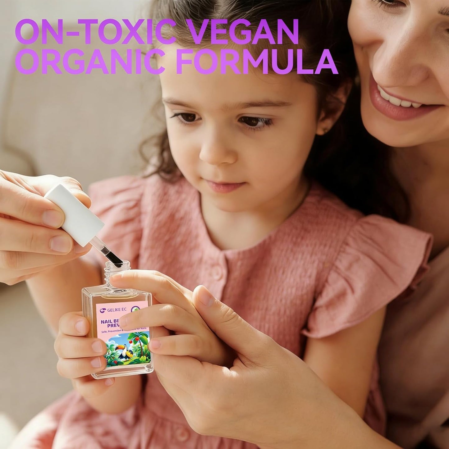 Stop Kids Nail Biting - Strong Extra Bitter Polish, Safe Non-Toxic Vegan Formula | Long-Lasting Clear Treatment