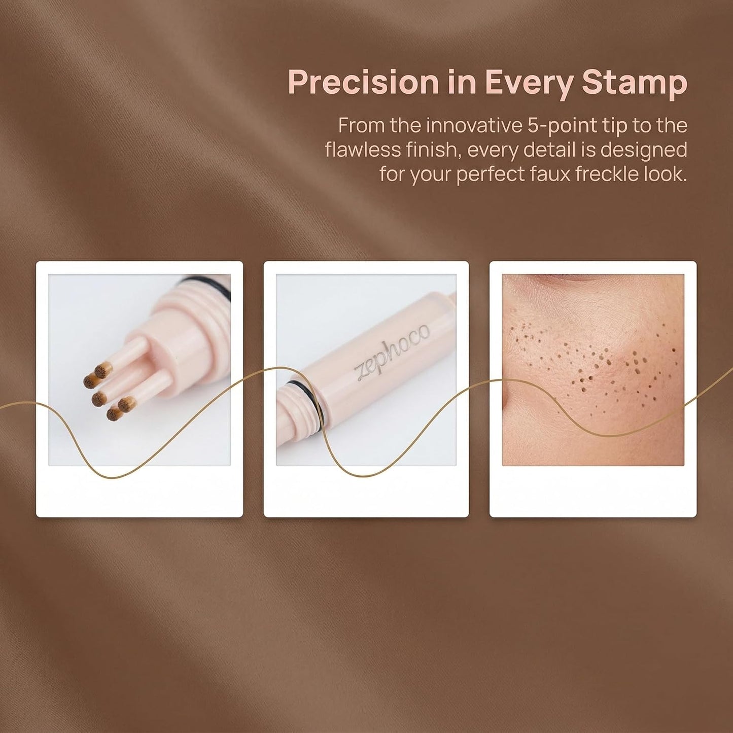 Freckle Stamp Pen | Natural-Looking Fake Freckles Makeup Tool - Waterproof & Long-Lasting, Vegan-Friendly