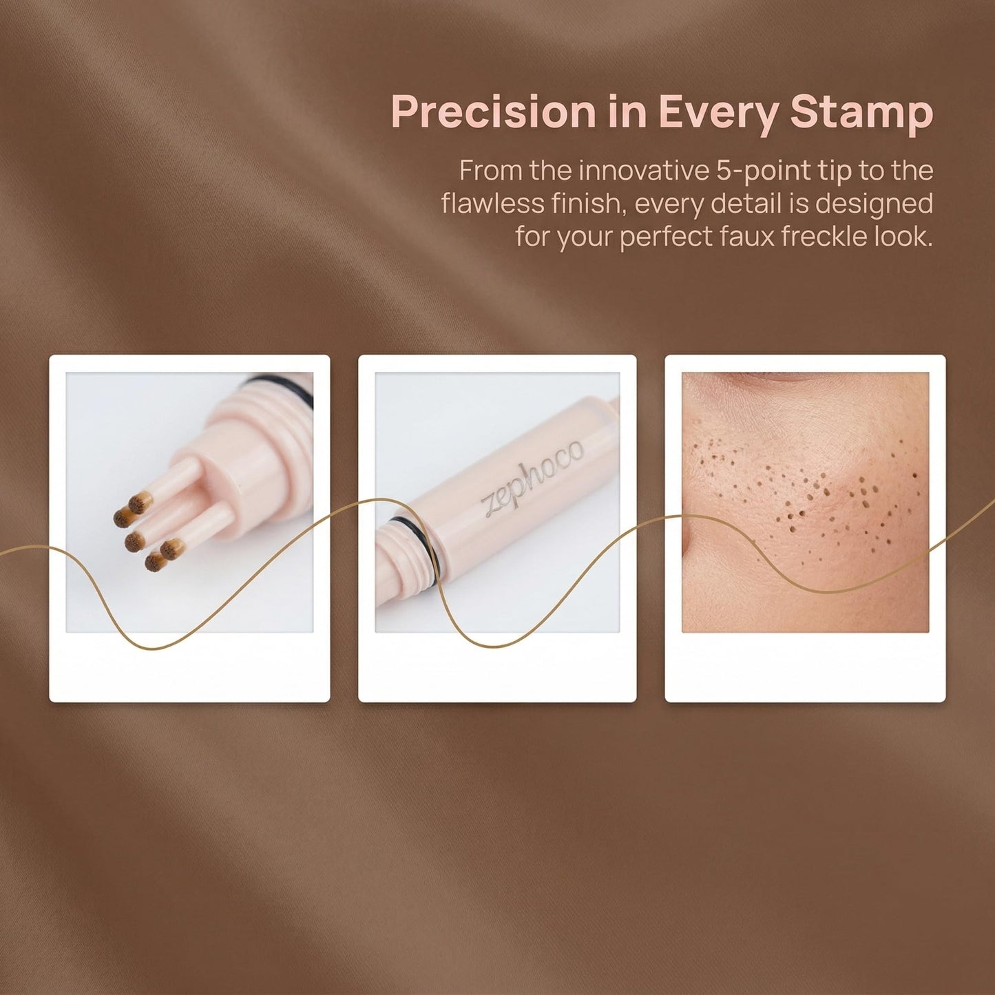 Freckle Stamp Pen,Fake Freckles Stain Marker Pencil Tool for Natural and Lifelike Sunkissed Face Freckle Makeup for Waterproof and Long-Lasting, Perfect for Travel, Vegan & Cruelty-Free