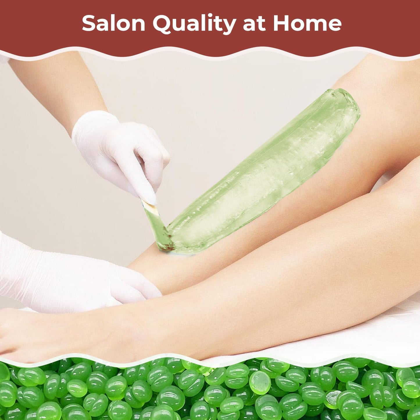 Keethem 2.5lb Wax Beads, Hard Wax Beads for Coarse Hair Removal and Sensitive Skin- Waxing Beads for Women Men - Hard Wax Recommended for Full Body Bikini Brazilian Waxing (Aloe)