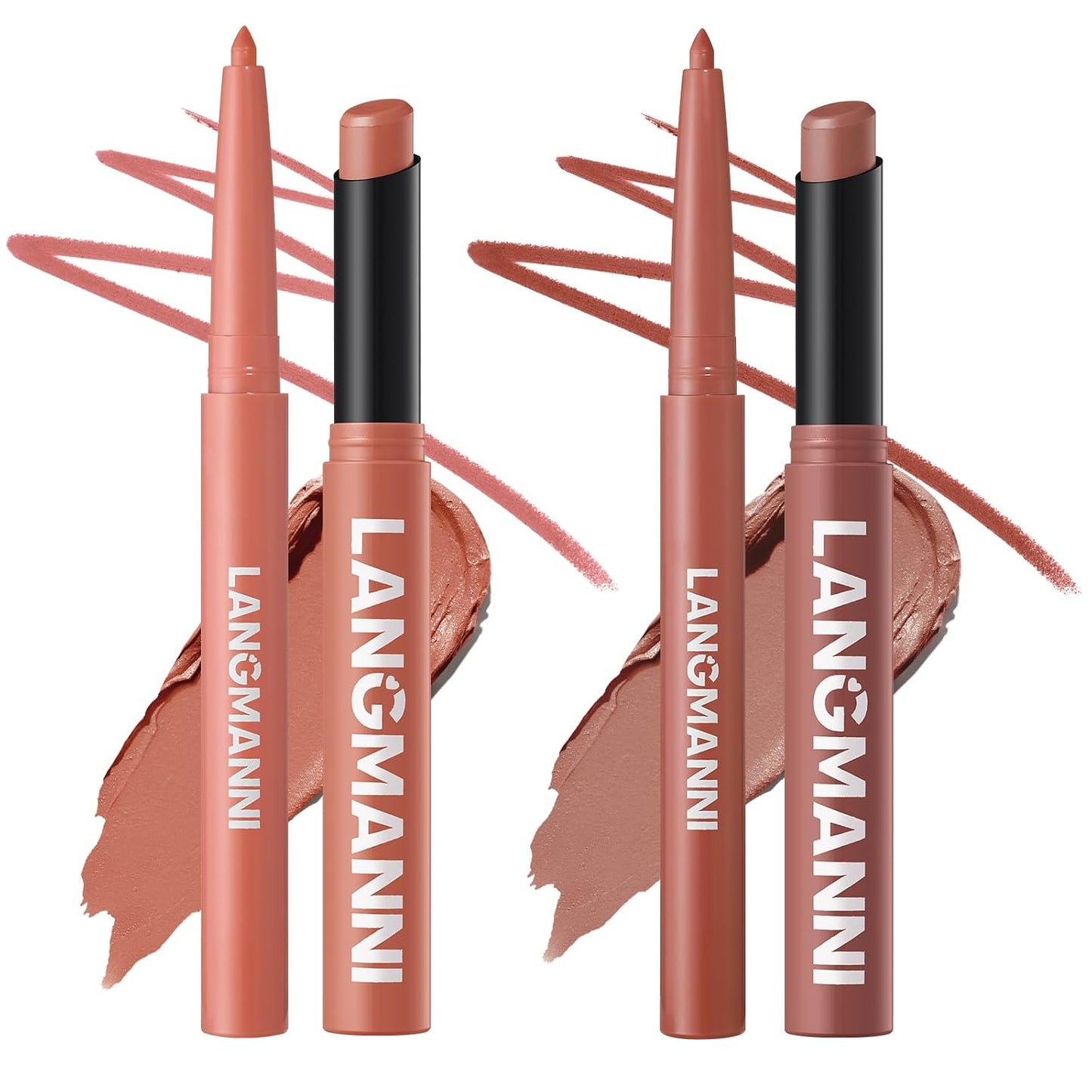 Matte Lip Liner & Liquid Lipstick Set - Velvety Nude Waterproof Long Wear | 8 Pcs High Pigment Makeup Gift Set