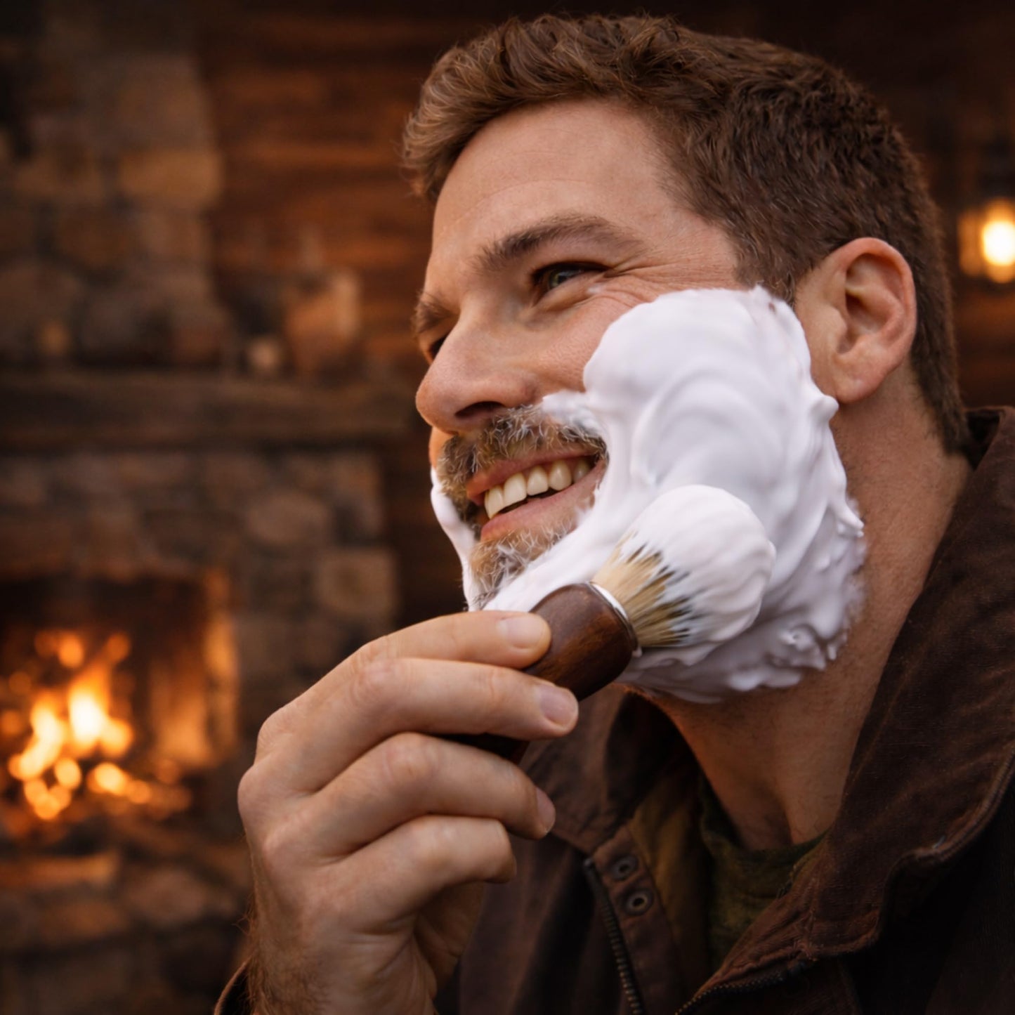 GENTS 97% All Natural Shave Soap - Creates a Rich Lather Foam for Wet Shaving Experience (3 Pack Sandalwood) Birthday Gift