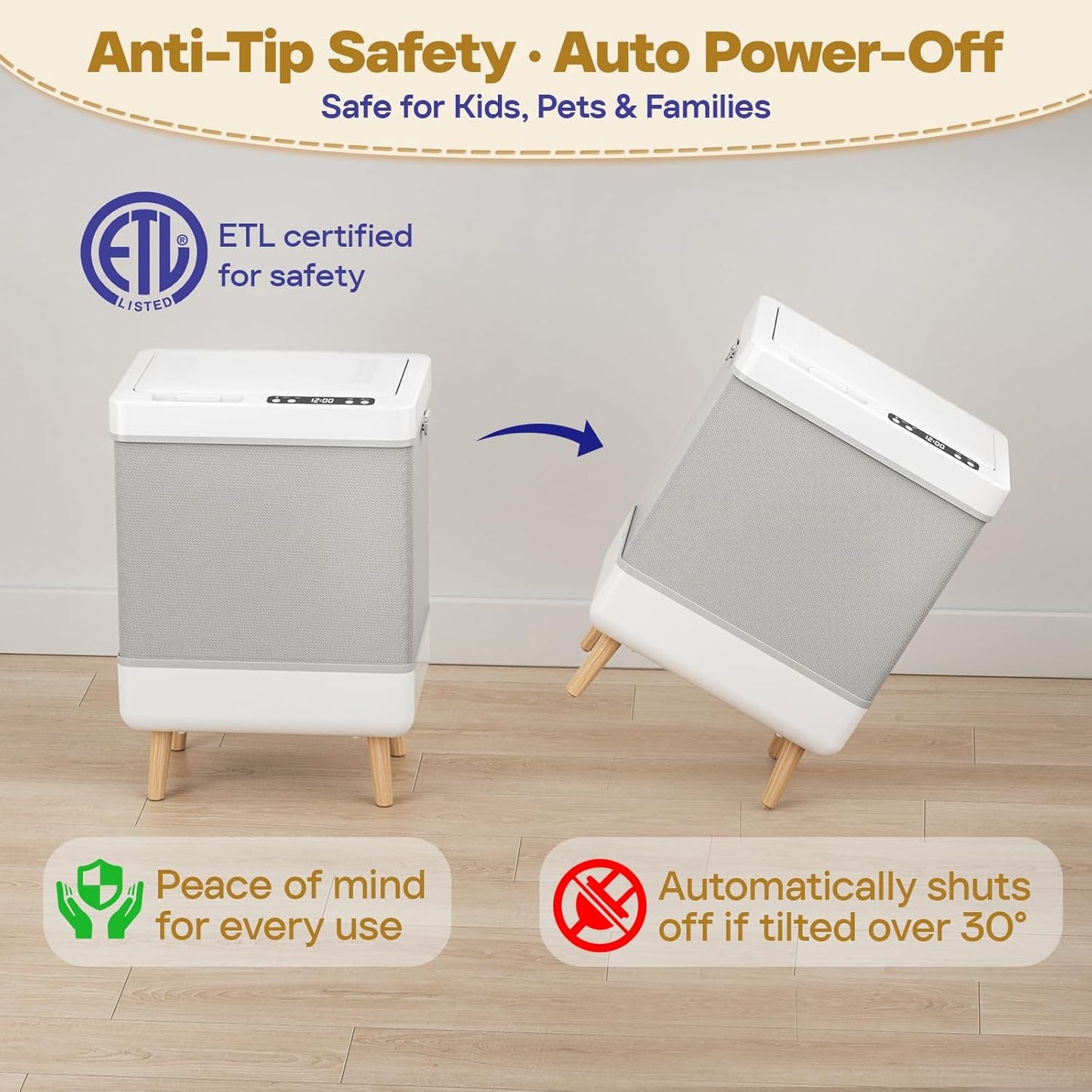 Towel Warmer - 35L Family-Sized Foldable Design with Window | Dual Safety Shut-Off & 12 Aroma Discs