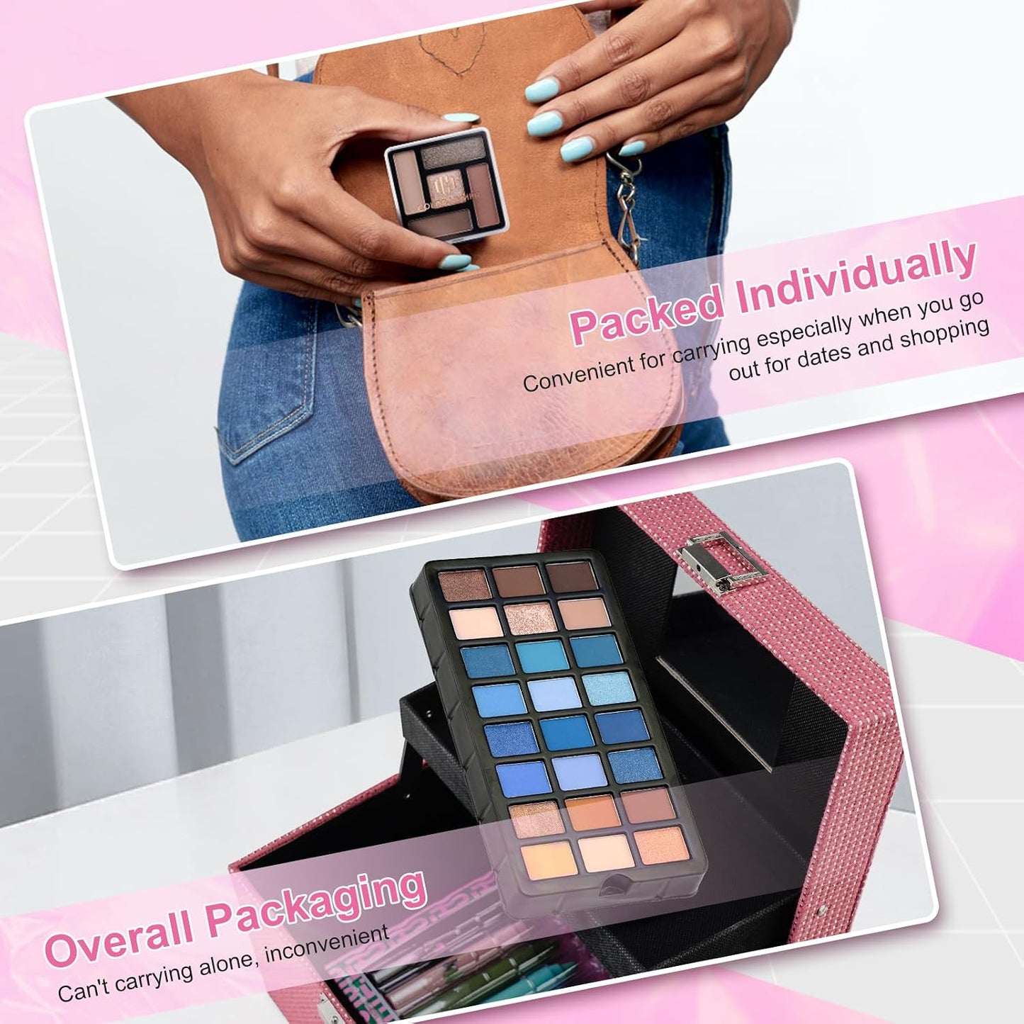 Color Nymph Makeup Kit for Tweens - Complete Pink Starter Set with Eye Shadow, Lipstick, Blush & Brushes