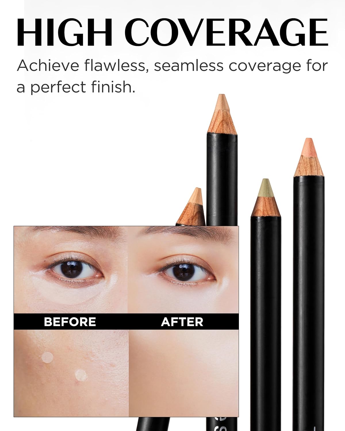 Cover Perfection Ideal Concealer Pencil - Slim Multi-Use Makeup Stick for Blemishes & Dark Circles | 0.04oz - 0.5 Ice Beige for Neutral Light Skin Tones