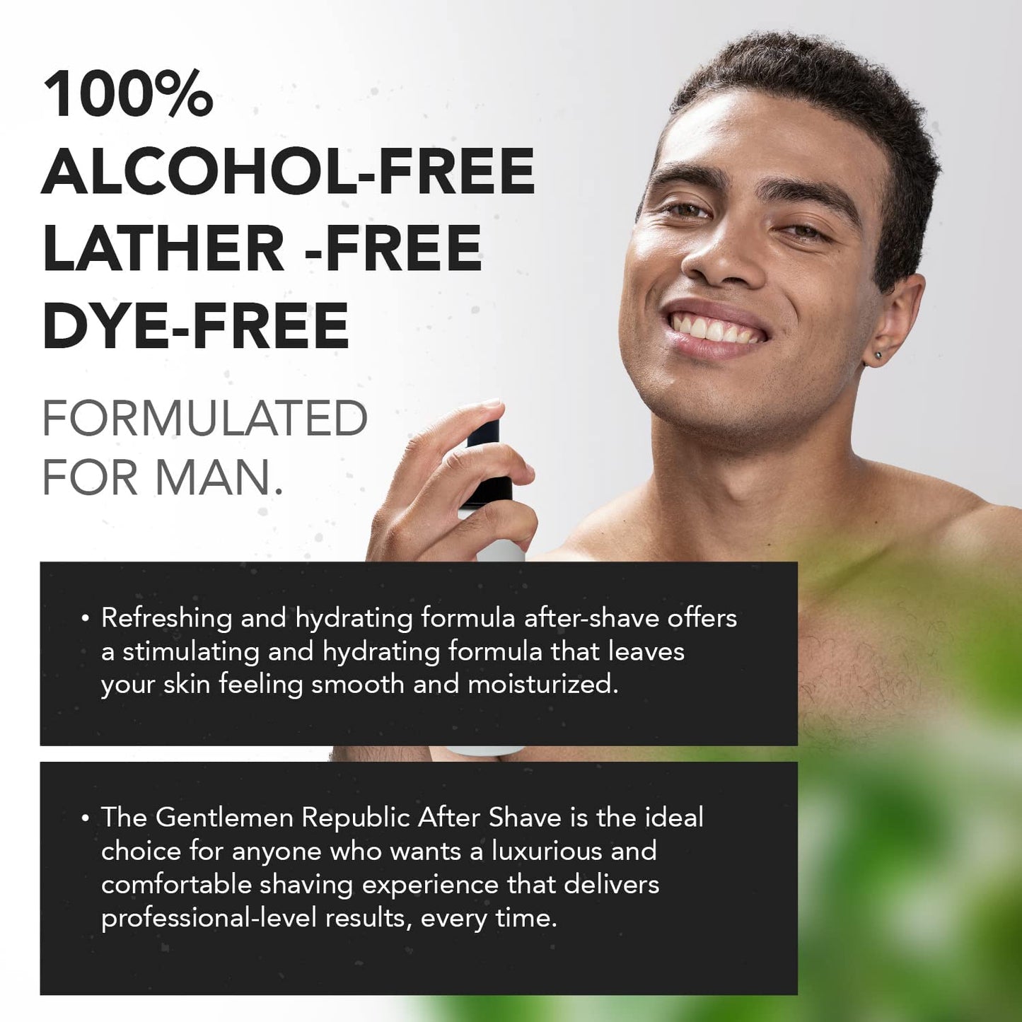 Gentlemen Republic Shaving Kit - Shaving Gel and After Shave Combo Pack - Alcohol, Lather and Dye Free Clear Shave Gel with Aftershave, 2 Pack