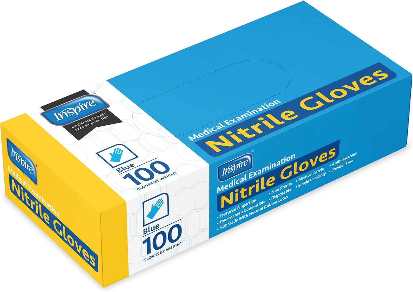 Black Nitrile Disposable Gloves - 4.5 Mil Safety Medical & Cleaning | Durable & Comfortable
