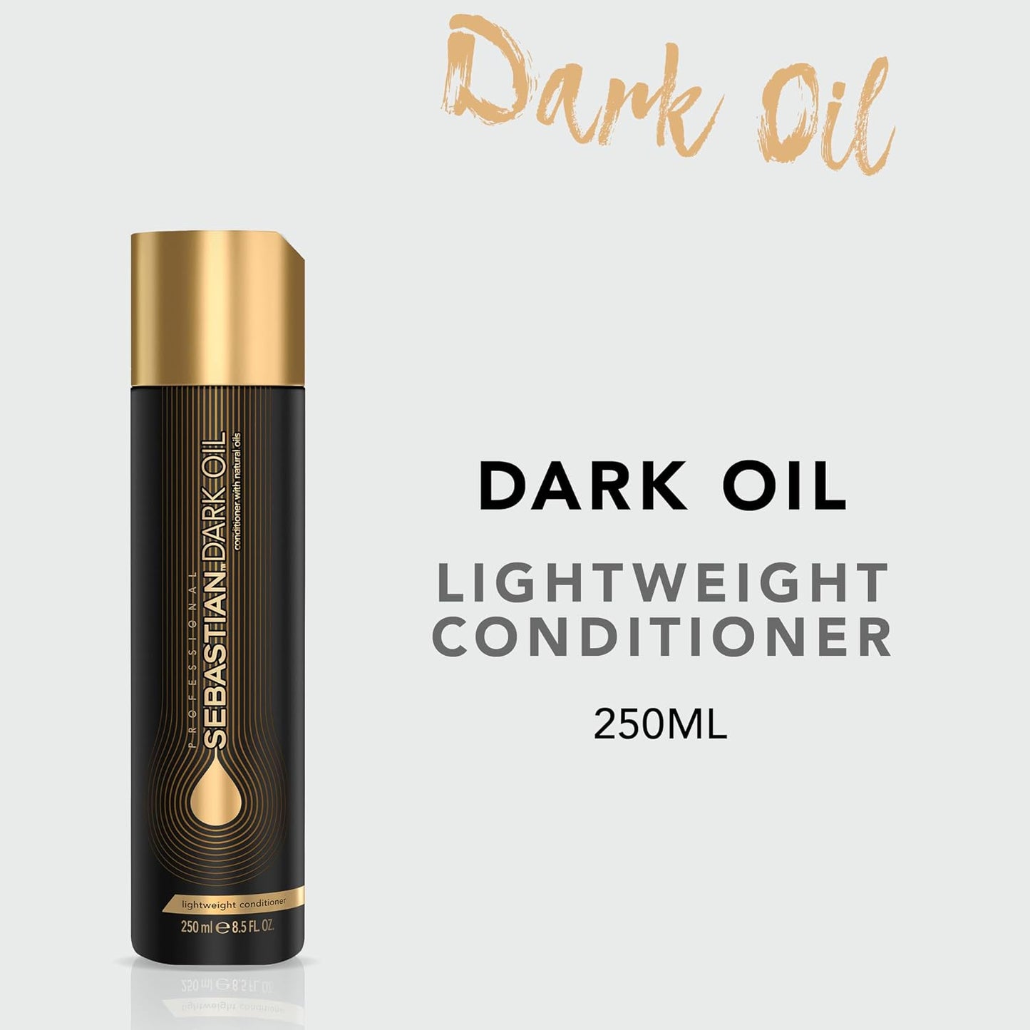 Sebastian Professional Dark Oil Conditioner - Lightweight, Jojoba & Argan Oil for Silky Smooth Hair | 33.8 Fl Oz