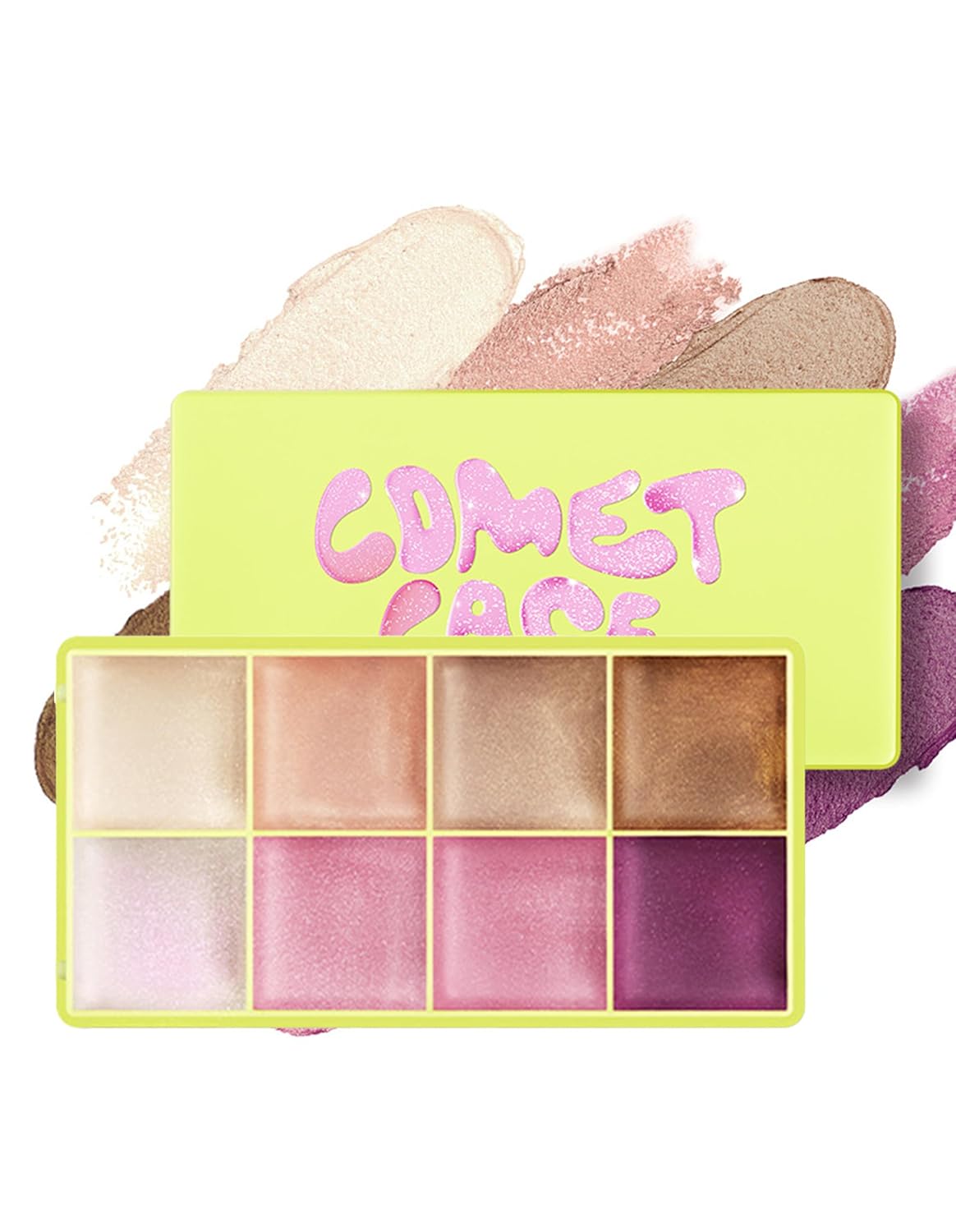8-Color Cream Highlighter Palette - Lightweight & Waterproof for Mature Skin | Luminous Glow Makeup
