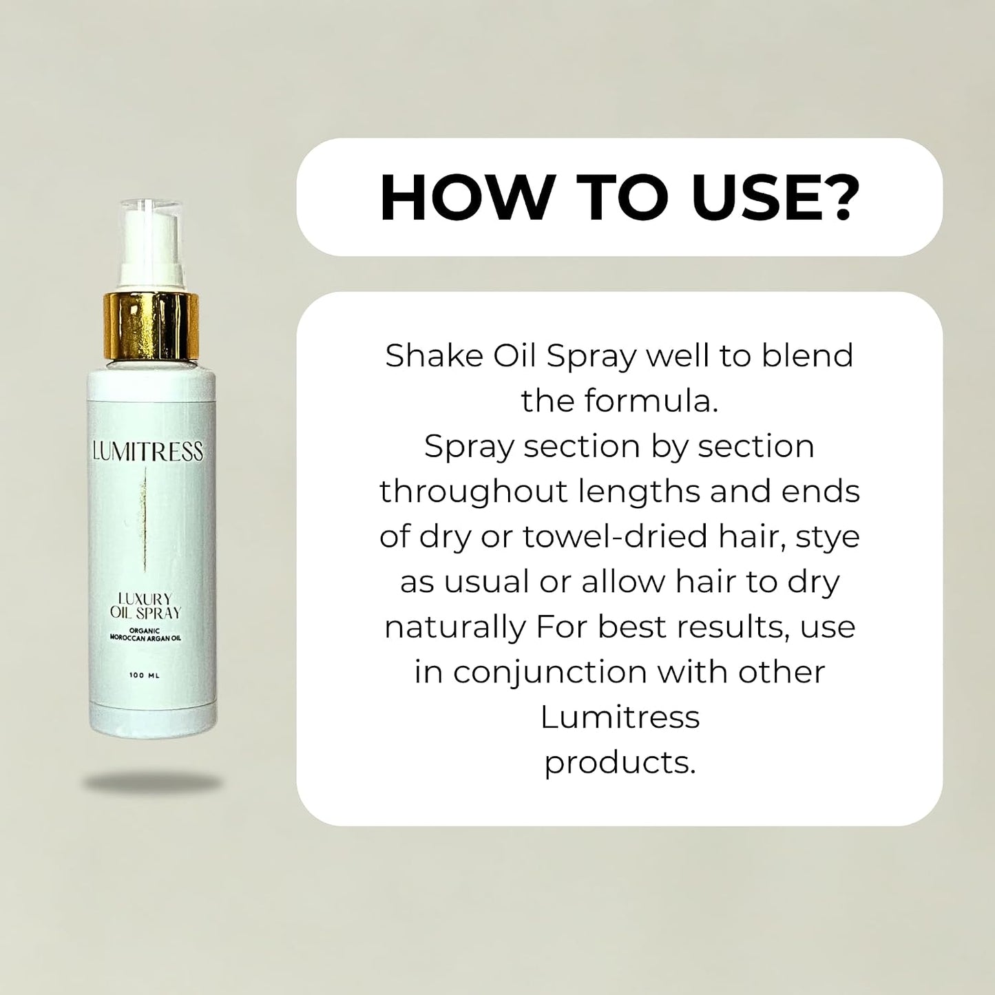 Luxury Oil Spray - Ultra-Fine Hydrating Mist for Shine & Softness | Ideal for All Hair Types