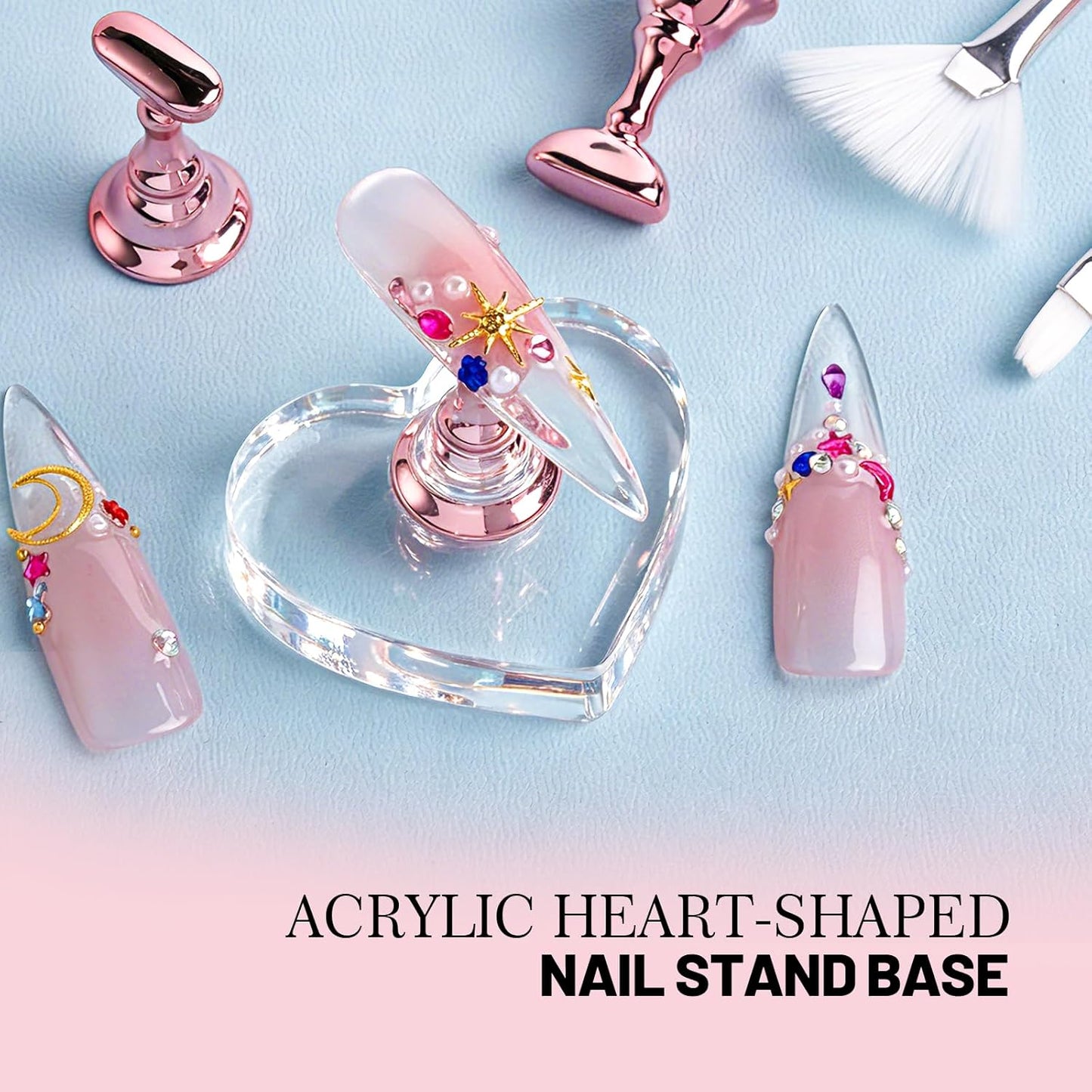 Nail Art Tools Set - Professional Brushes & Stand for Creative Nail Design | Includes Liner, Dotting Tool & Holder