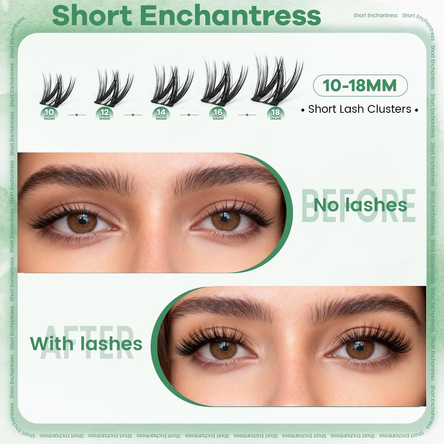 VLVLOCK Velvet Touch Lash Clusters Eyelash Extensions DIY Lash Extensions Long-Lasting Cluster Eyelash Extensions Flora Cluster Lashes Wispy Lash Clusters with Ultra-Thin Band(Velvet Touch, 10-18mm)