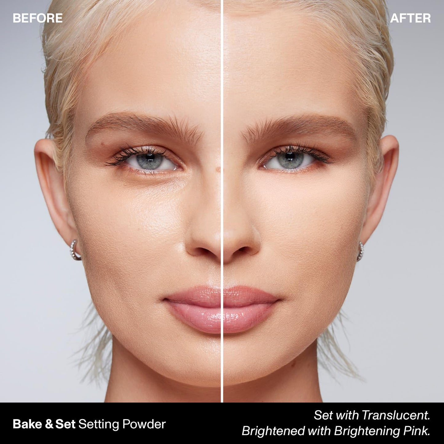 Morphe Bake & Set Brightening Setting Powder - Lightweight, Talc-Free, Loose Powder for Face Makeup with a Soft, Natural Finish - Minimizes Shine for Up to 24HR - Brightening Pink (0.09 oz)