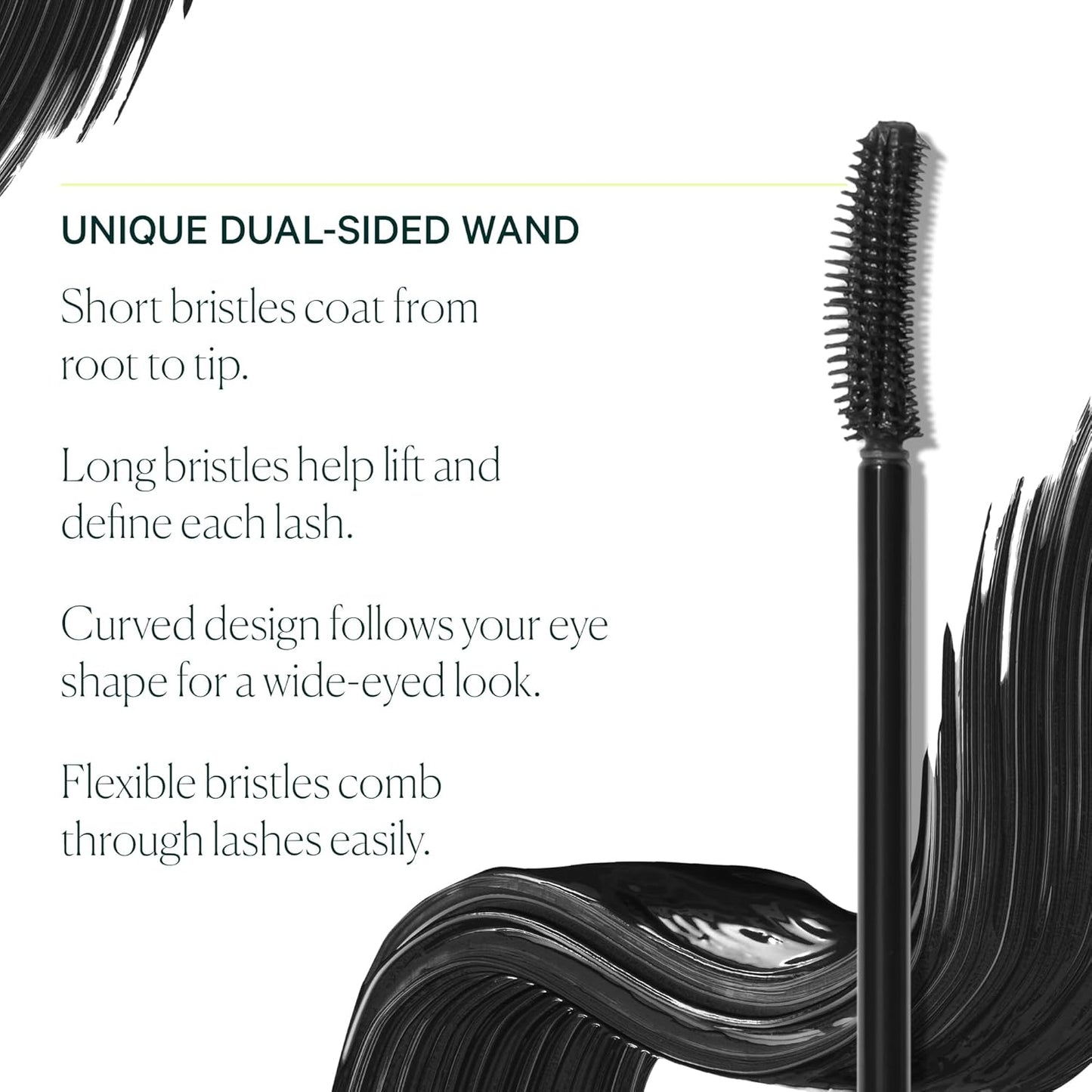 Well People Curling Mascara - Weightless Formula with Olive & Jojoba Oils | Smudge-Resistant, Black