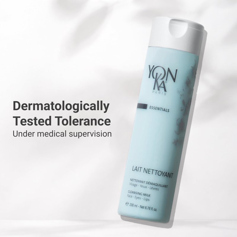Yon-Ka Lait Nettoyant | Gentle Milk Cleanser & Makeup Remover with Plant-Based Ingredients | Moisturizes and Balances Skin pH | All Skin Types and Paraben Free | 6.76 fl oz