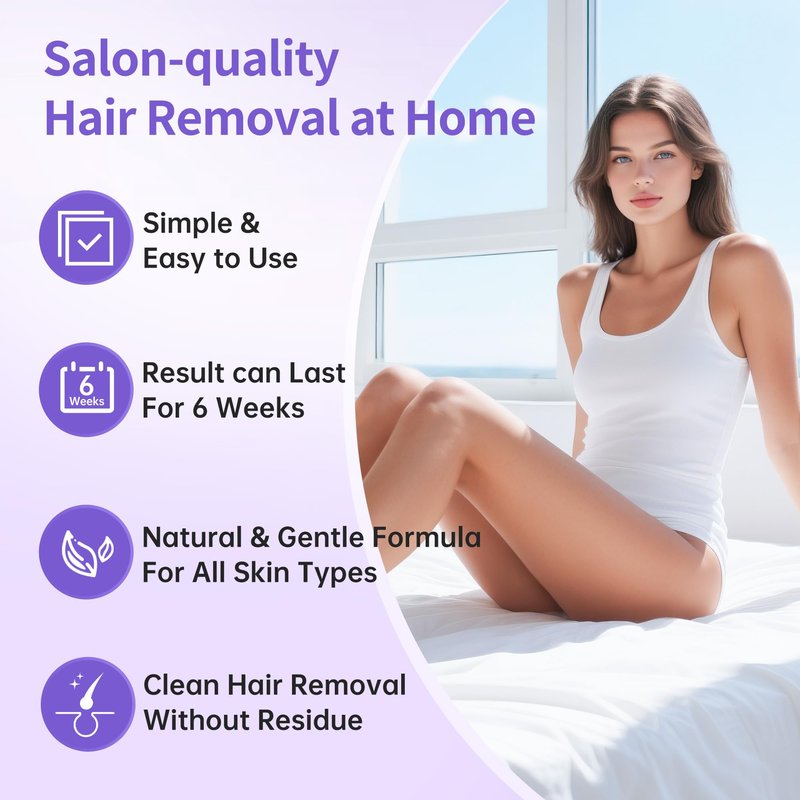 Beauty7 Women Wax Strips for Body, Ready to Use Waxing Strips, Legs Arms Chest Bikini Waxing, At Home Waxing, 20 Strip 6 Calming Oil Wipes for Sensitive Skin