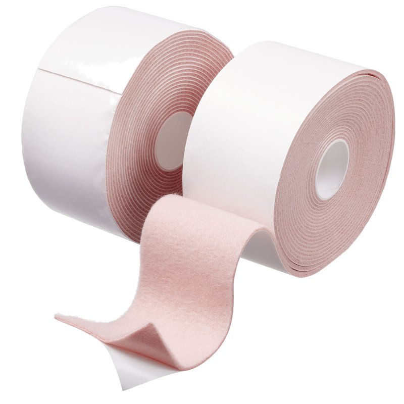 Happy Hippo Moleskin for Feet, Heavy Duty (1 Roll) 2" by 15 Feet (2 Rolls)