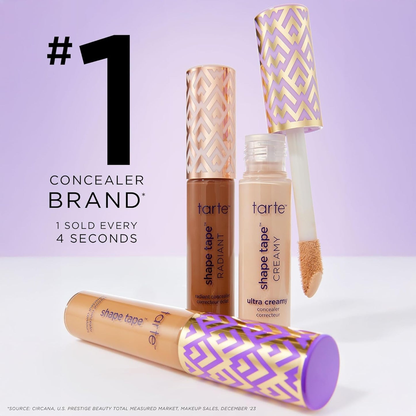 Tarte Shape Tape Concealer - Instant Full Coverage for Dark Circles & Fine Lines | Vegan, Dermatologist-Tested
