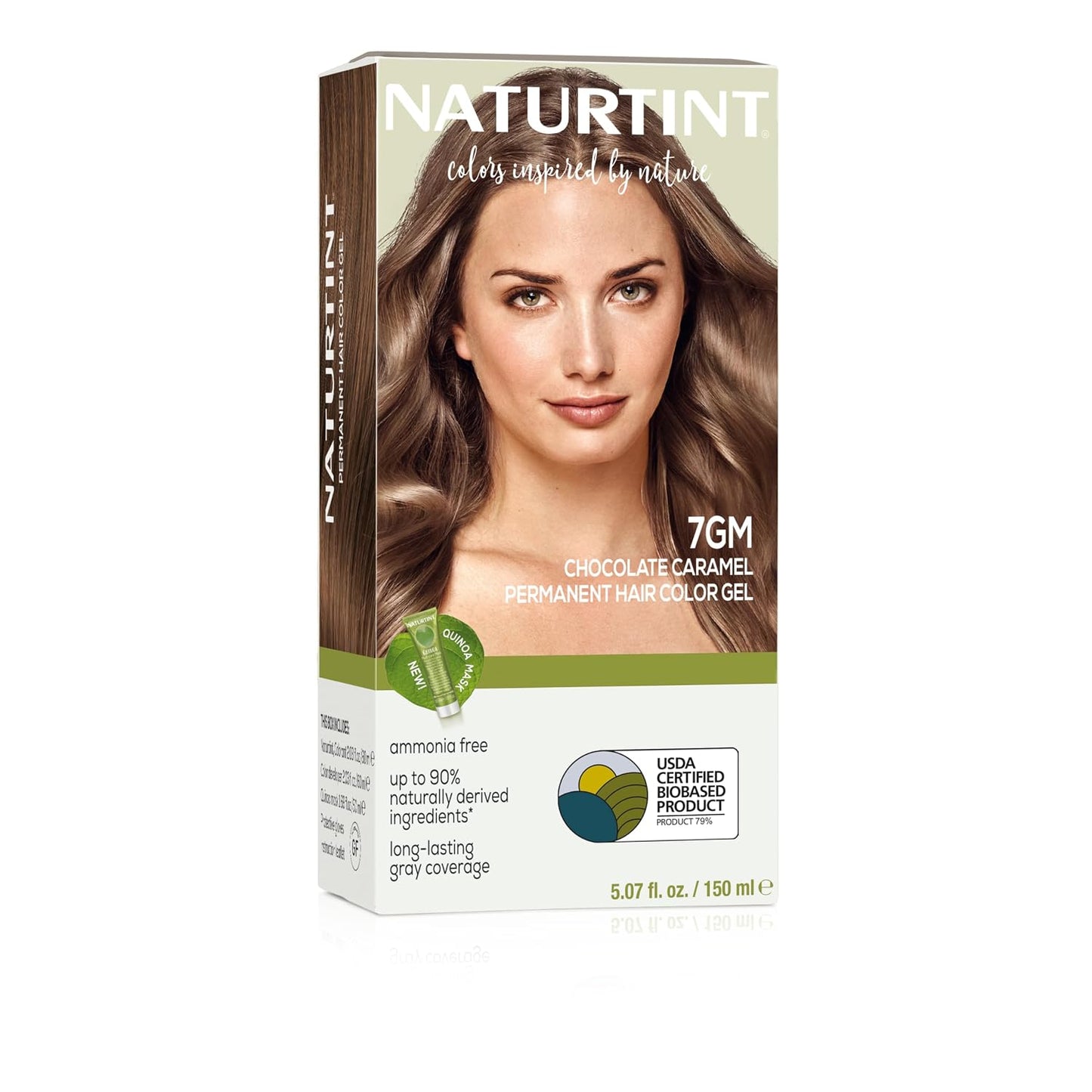 Naturtint 7N Hazelnut Blonde Permanent Hair Color | Ammonia-Free, Vegan, 100% Gray Coverage, Long-Lasting Results