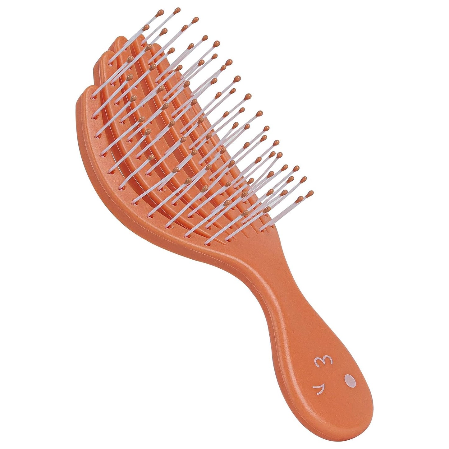 Mini Detangling Hairbrush - Colorful Octopus Design for Effortless Wet & Dry Hair - Small Purple Hairbrush