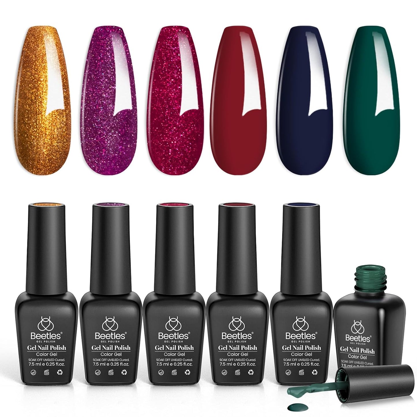 Neon Gel Nail Polish Set - 6 Vibrant Summer Colors | Sheer Translucent Effect for UV French Nail Art