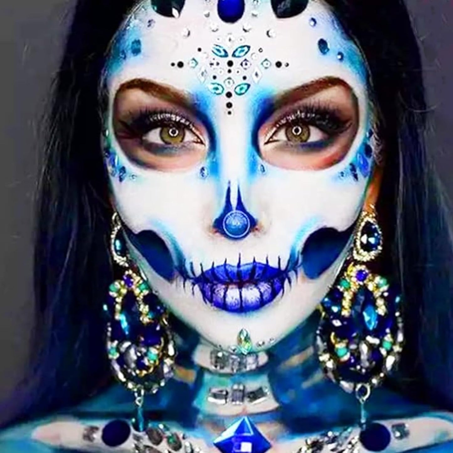 Royal Blue Eye Black Stick - Waterproof Face Paint for Sports & Halloween | Body Paint for Avatar & Alien Makeup
