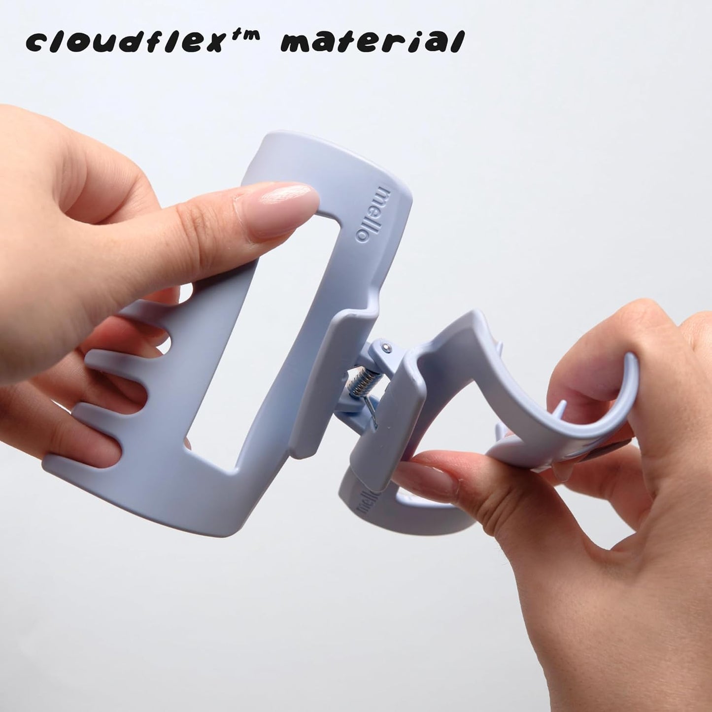 Medium Hair Clip - Flexible Comfort Hair Claw for Thick & Thin Hair | Durable Matte Non-Slip Finish (6 Pack, Light)