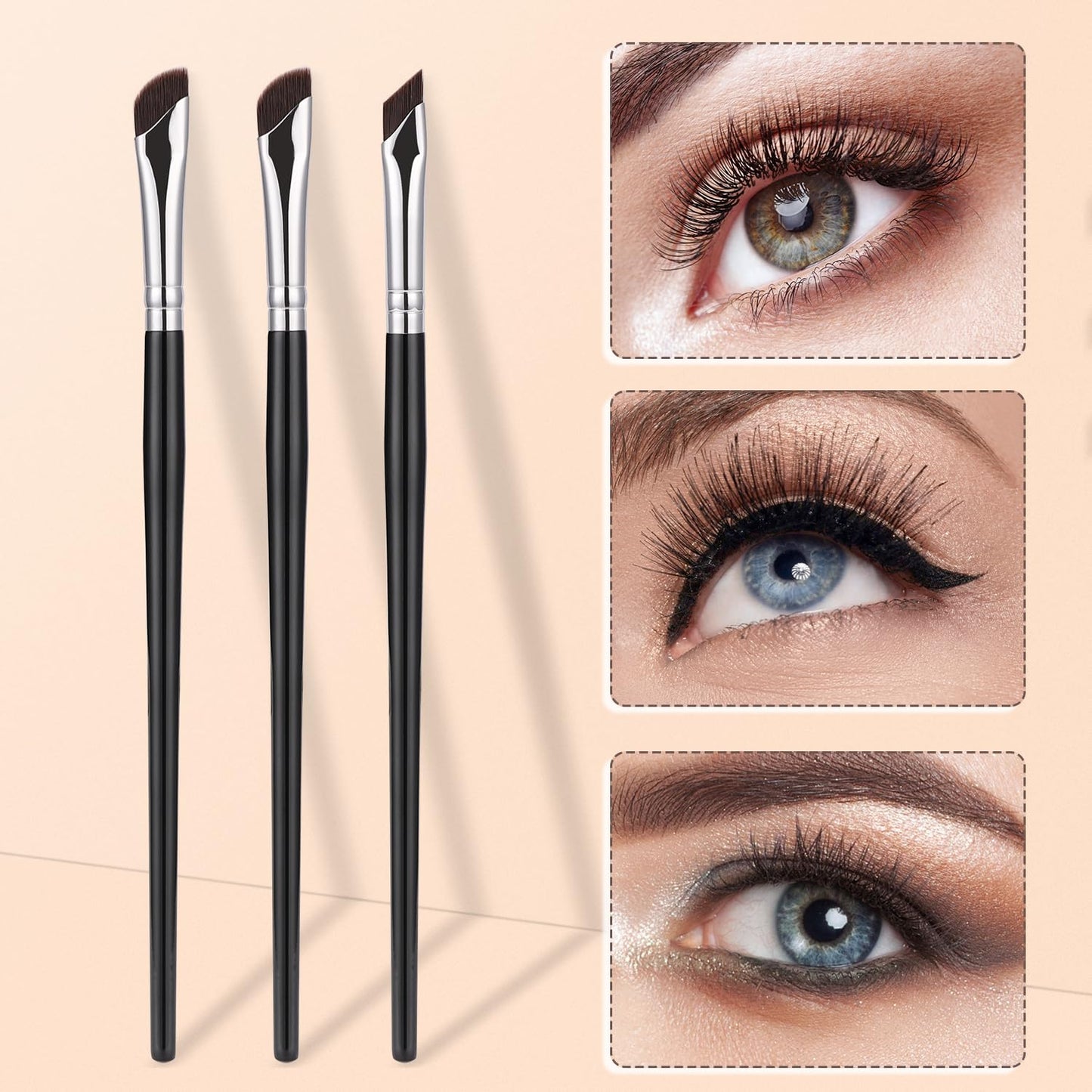 Eyeliner Brush Set - 5-Piece Precision Makeup Application Kit | Fine Angled & Ultra Thin Brushes for Professional Use