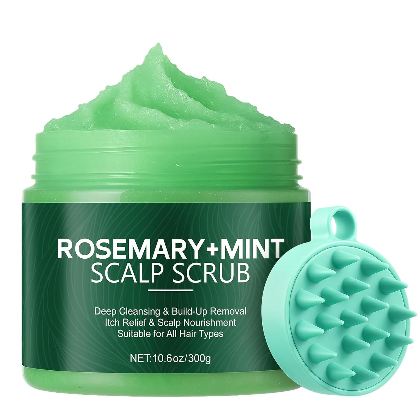 Rosemary Scalp Scrub - Exfoliating Hair Scrub for Healthy Hair Growth | 10.6oz/300g