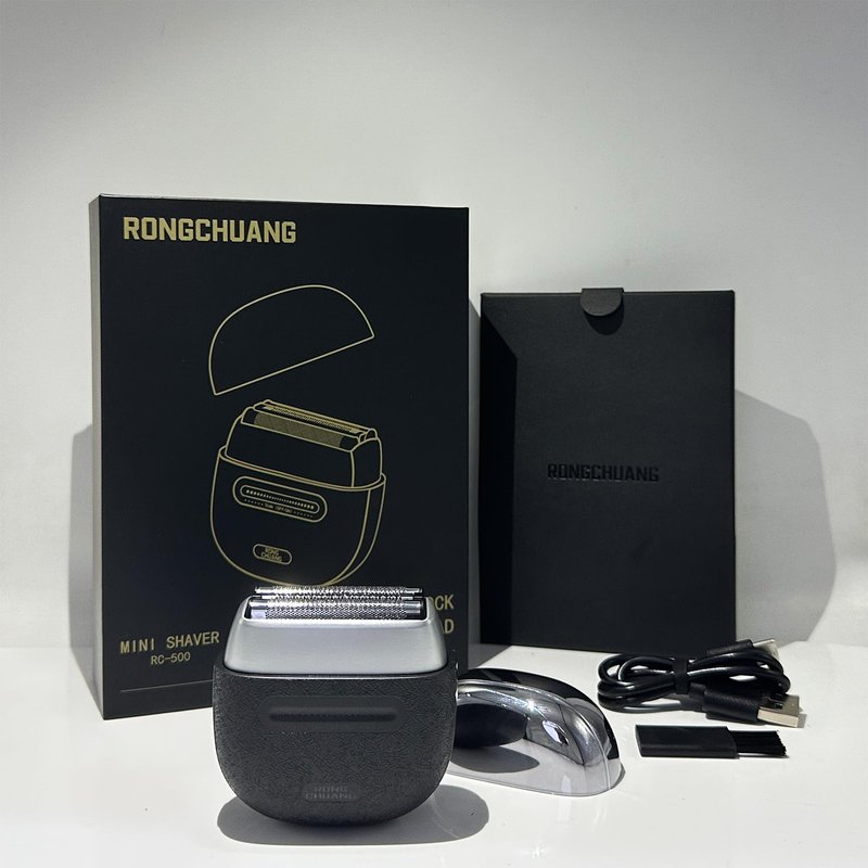 Electric Foil Shavers for Men Portable Electric Razor Mini with 3D Floating Blades,Travel Lock & Fast USB-C Charging Palm-Sized Design Wet/Dry Use, Compact Travel Shaver for Face, Beard & Body