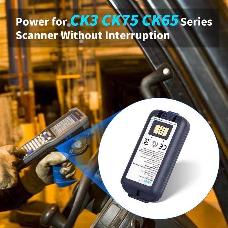 Sicimly CK75 Battery Replacement,for Intermec/Honey,Well CK3 CK70 CK71 CK75 CK65 CK3R CK3X CK3XR CK65-BTSC CK3R CK3N CK3B,318-034-034 1001AB01 318-063-002 318-046-001 Scanner.5200mAh/3.7V.