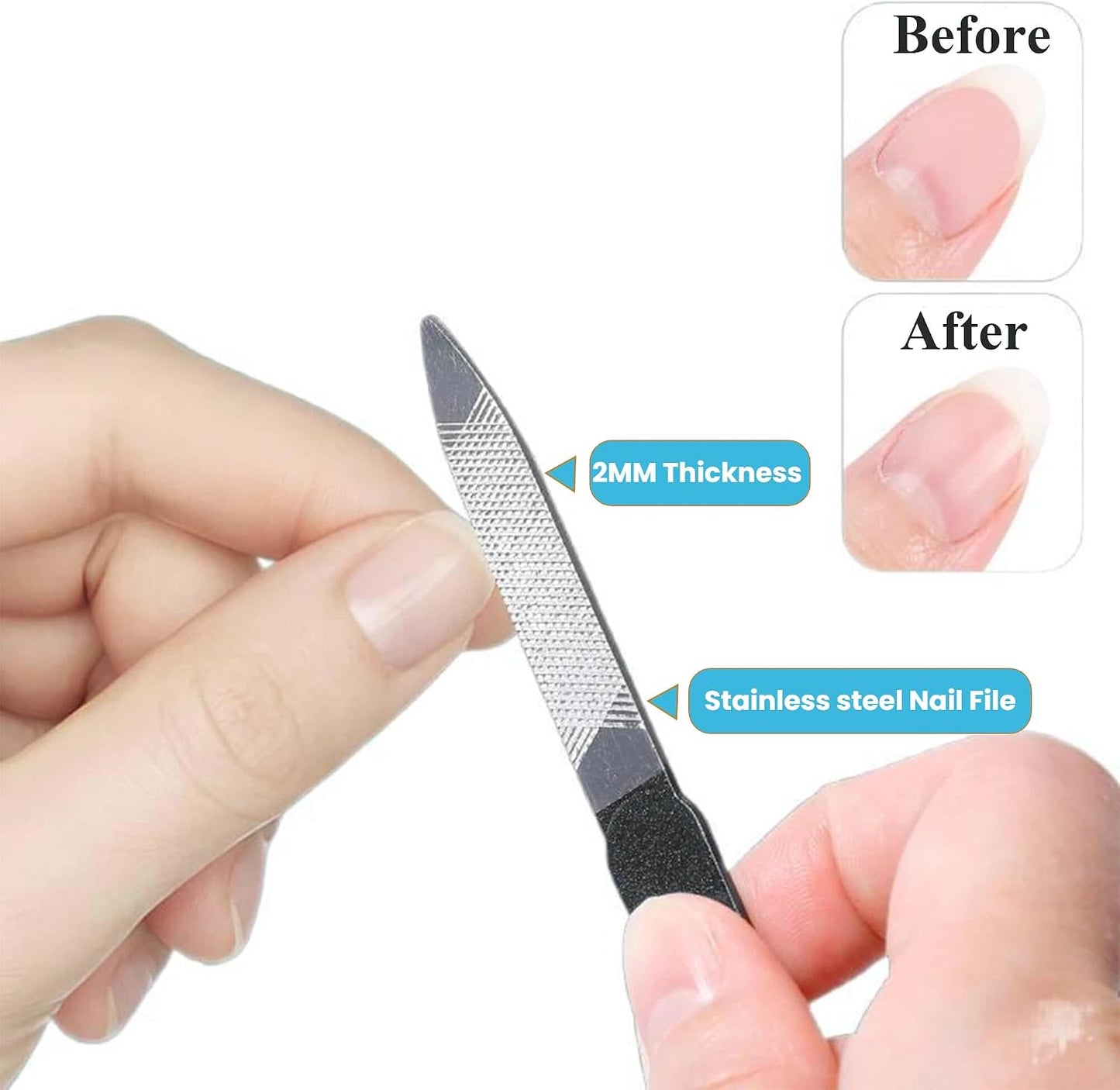 Toenail Clippers for Thick Nails - Heavy Duty Angled Head Design | Ideal for Seniors & Ingrown Toenails