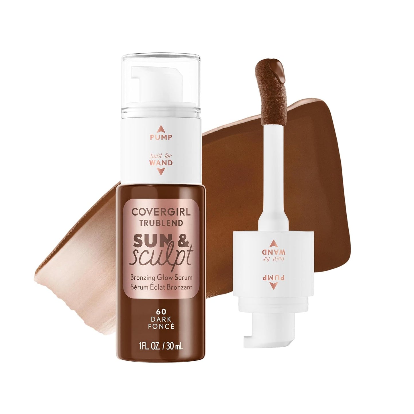 COVERGIRL TruBlend Bronzing Glow Serum - Buildable Radiant Finish | 30 Light Medium