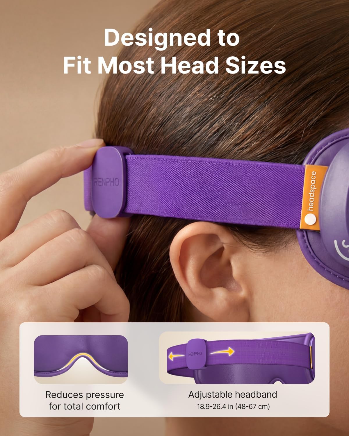 RENPHO Eyeris Zen Meditation Eye Massager - Portable Heated Eye Mask for Relaxation | Ultra-Quiet, Ideal Gift for All Occasions