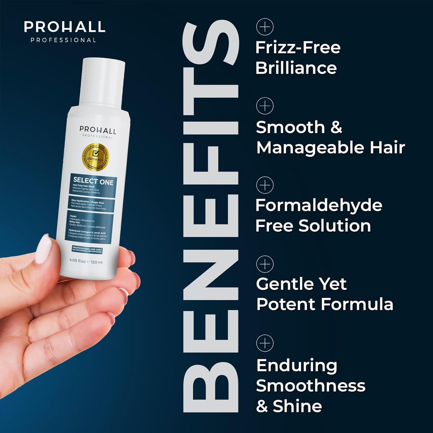 Brazilian Keratin Treatment | Formaldehyde-Free Blowout Complex - 4.05 oz - At-Home Hair Treatment for All Hair Types
