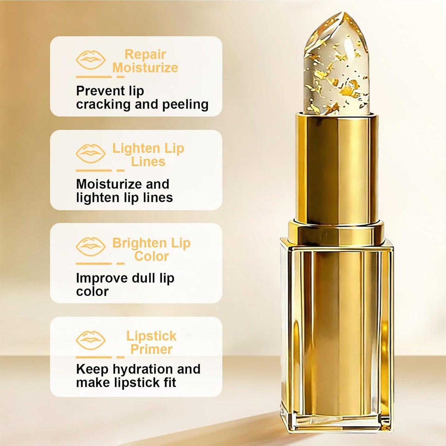 REATIFUL Skin-Adaptive Lipstick,Signature Ph Color Changing Lipstick,Long Lasting 24 Hours Moisturizing Glossy Shine Lip Gloss for Women (1pcs)