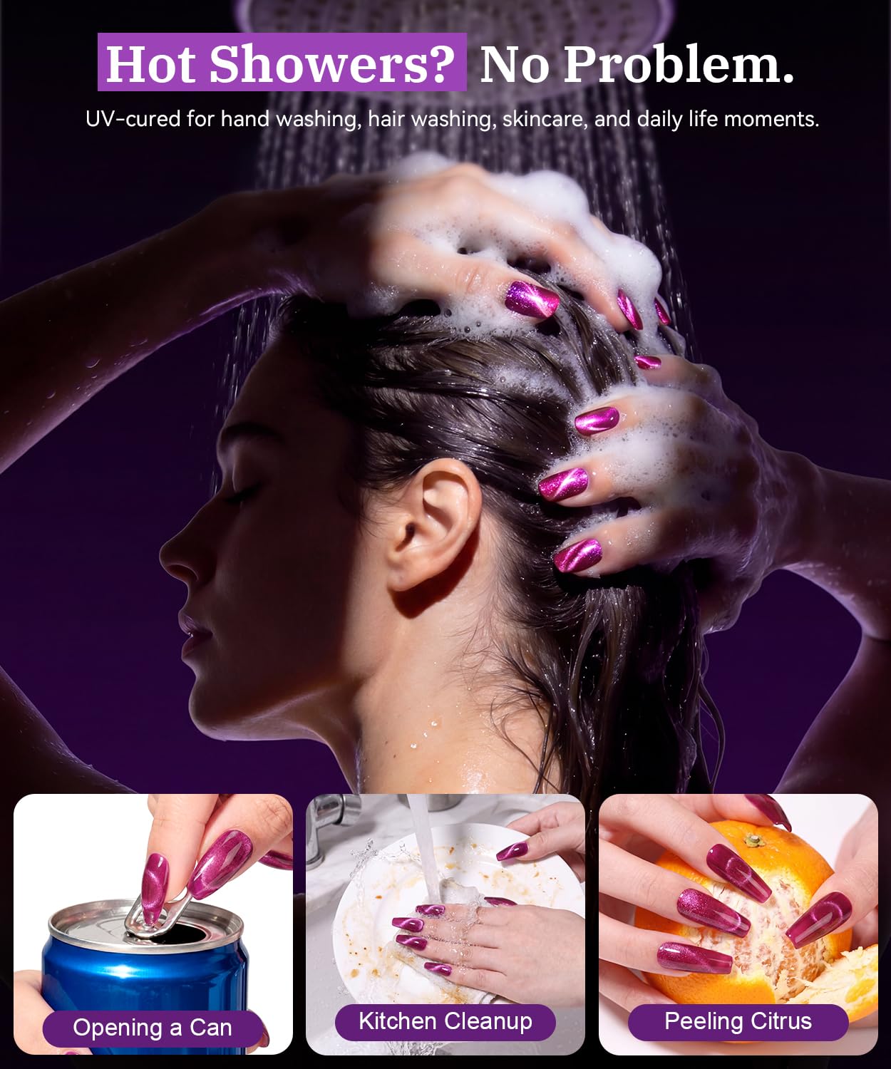PHIXBEAR Pro UV Nail Adhesive Tabs - 32X Strong Waterproof Glue Stickers (288pcs) | Easy Remove, Long Lasting