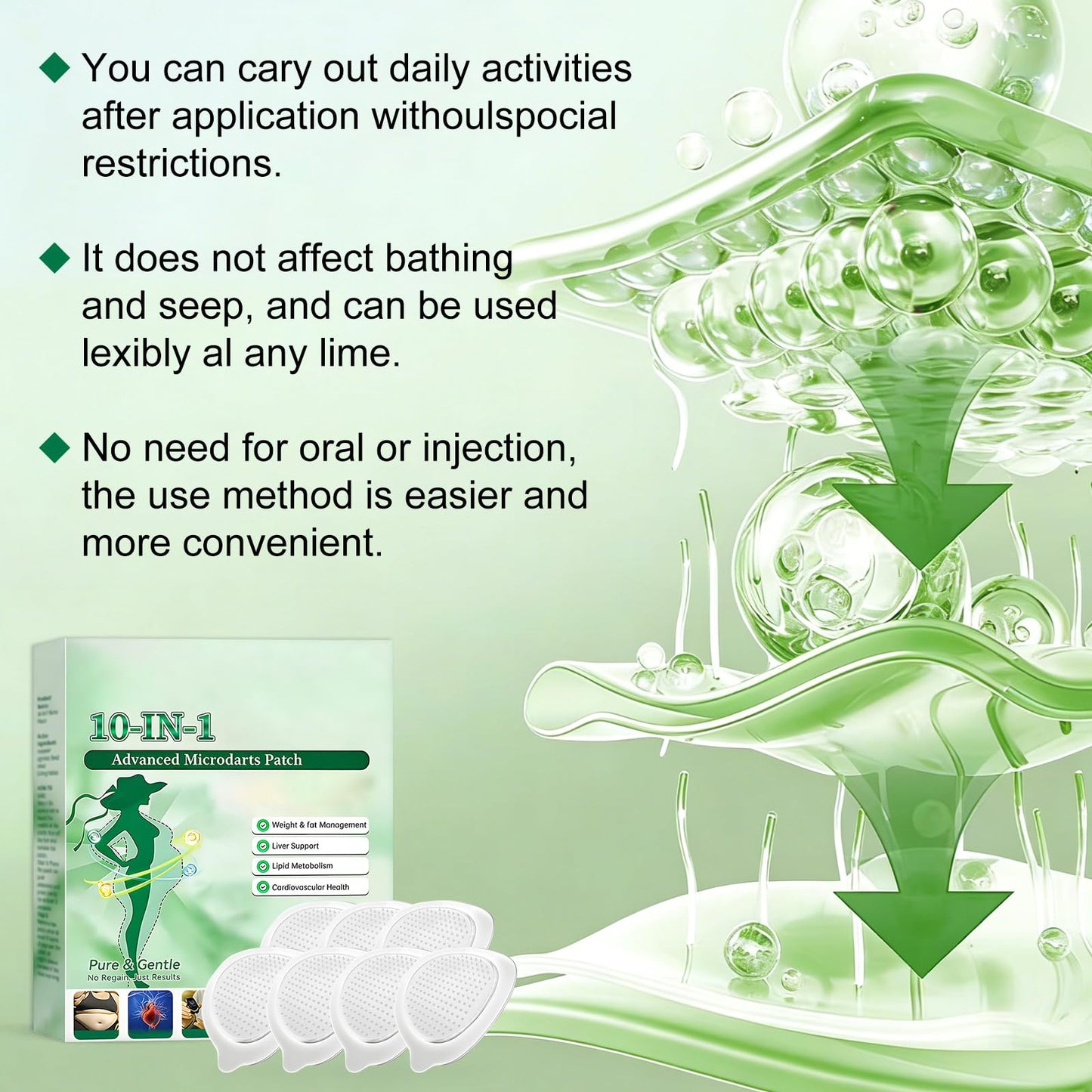 HongChengSM Moringa 10-in-1 Nano Microdarts Patch, 2026 New Advanced Moringa Patches, Natural Skin Care Patchs for Women and Men, Firming Skin, Gentle Formula for All Skin (2 Boxes)