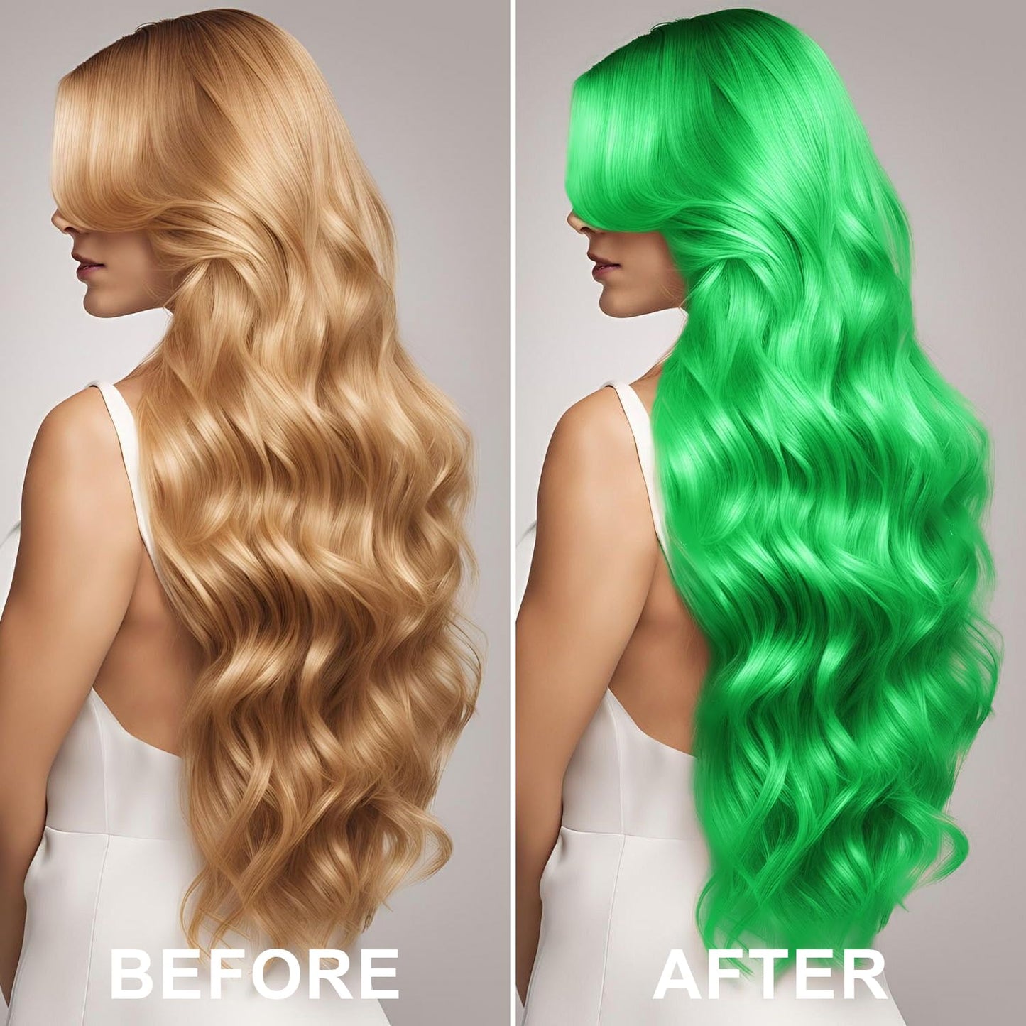 Meilury ONE-TIME USE Hair Color Spray for Women and Kids, Temporary White Hair Spray for Crazy Hair Day, Christmas Halloween Cosplay Party, Washable Hair Dye 120ML (Green)